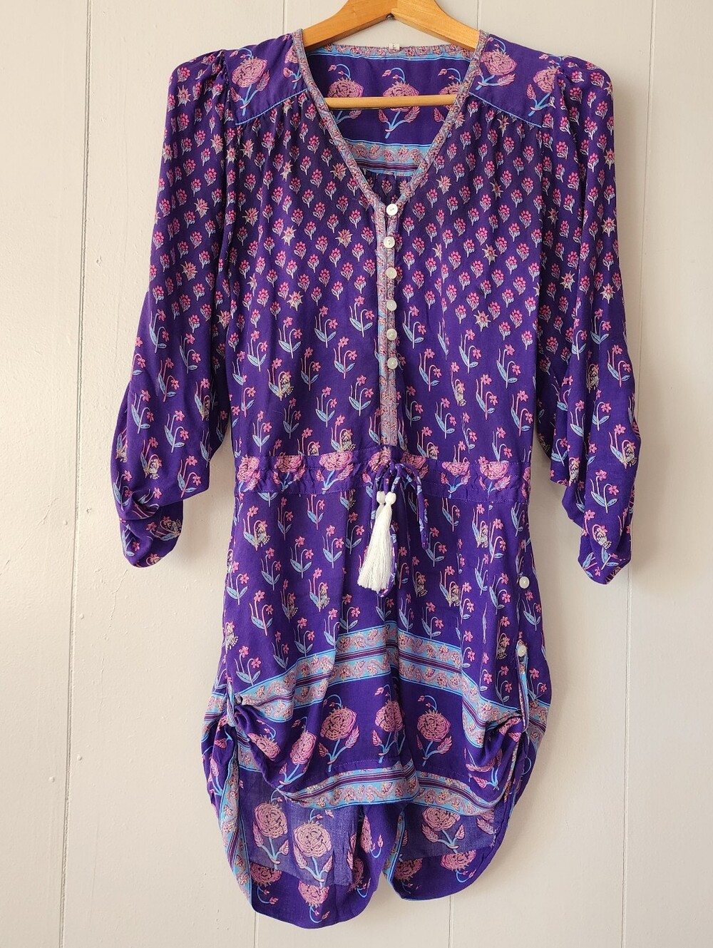 Spell Bohemian Royale Playsuit S Romper Purple Blue Boho Hippie Festival